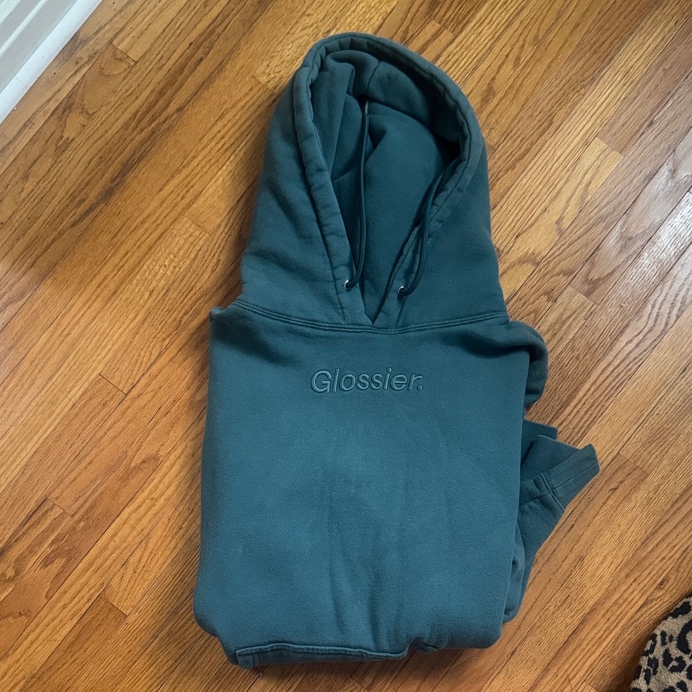 Glossier Teal Hoodie